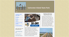 Desktop Screenshot of galvestonislandstatepark.org