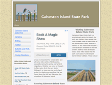 Tablet Screenshot of galvestonislandstatepark.org